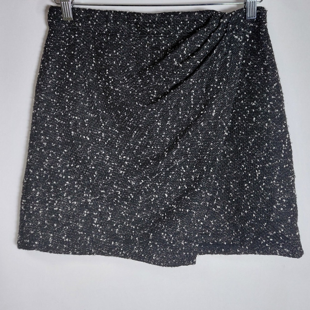 Max Studio London 2706k14 Style Black Patterned Skirt Women Size S